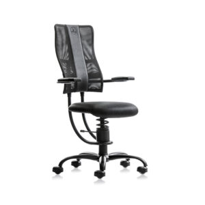 SpinaliS Hacker R904 fekete bőrhatású szövet